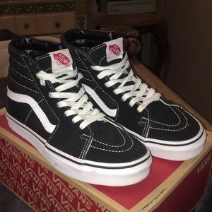 black sk8 high tops vans